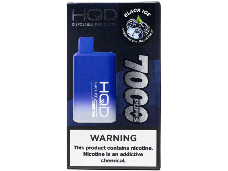 HQD Cuvie Bar Black Ice / 7000+ Puffs