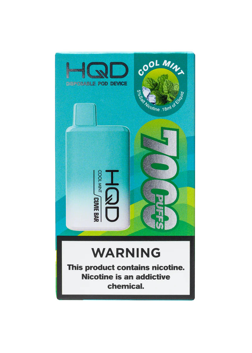 HQD Cuvie Bar Cool Mint / 7000+ Puffs