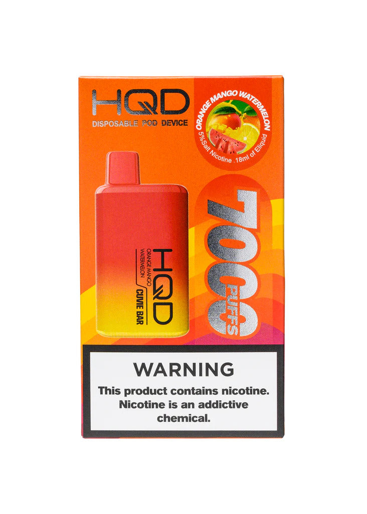 HQD Cuvie Bar Mango Watermelon  / 7000+ Puffs